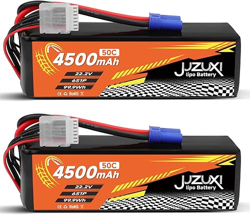 Batería Lipo de 22.2V 4500mAh 6S 50C Batería recargable de polímero de litio con conector XH y EC5 compatible con modelos RC Car RC Boat Quadcopter