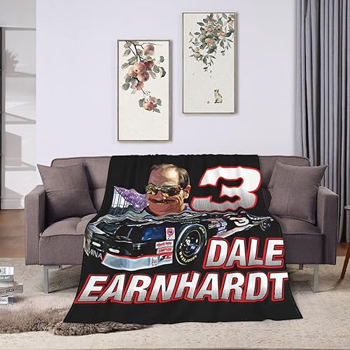 Miniatura 8 de SUMITHPX Manta de franela de Dale número 3 Earnhardt de forro polar lanudo para hombre, sofá, sala de estar, camping, 80 x 60 pulgadas