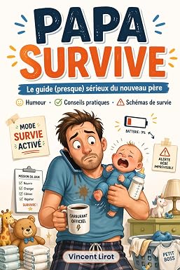 Marque Livre « Papa Survive : Le guide (presque) sérieux du nouveau père »