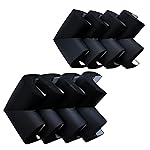 M2cbridge L Shape Extra Thick Furniture Table Edge Protectors Foam Baby Safety Bumper Guard 6.5 Ft(8 Corners(Black))