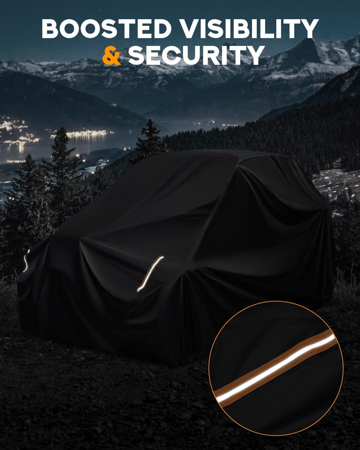 PBYMT Heavy Duty UTV Cover for Can-Am Maverick X3, 420D Oxford Waterproof Side By Side Cover, 2-Seater (136" x 75" x 69")