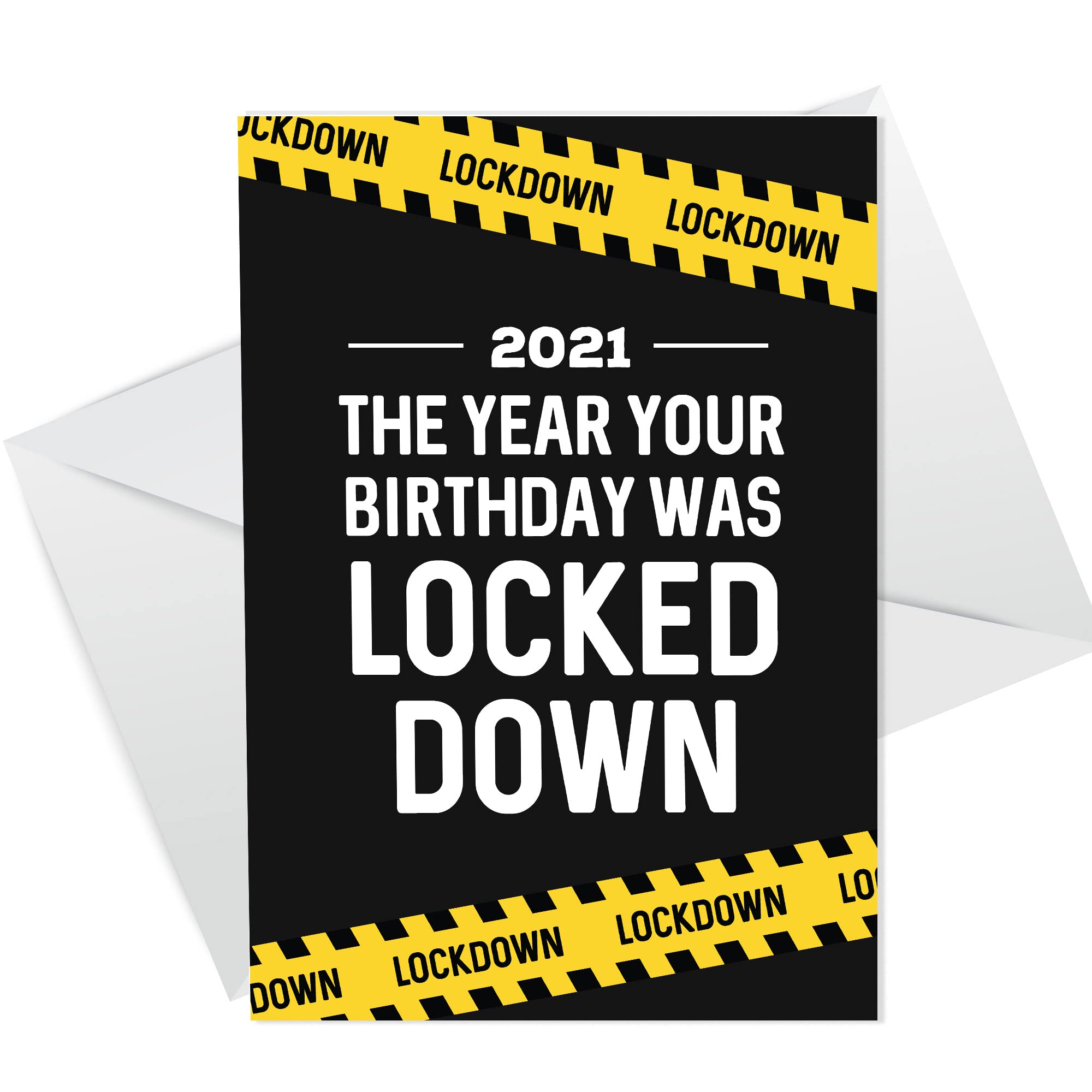 RED OCEAN Lockdown Birthday Card 2021 Funny Birthday In Lockdown Card For Friend Family