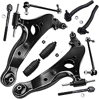 Vista 1083 de Detroit Axle - Kit de suspensión frontal de 10 piezas para Dodge Avenger 2008-2014, Chrysler Sebring 2007-2010, 2 brazos de control inferiores, 2
