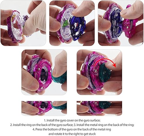 Miniatura 5 de Juguetes de batalla - Burst SuperKing Booster B-177 Jet Wyvern.Ar.Js 1D Starter Spinning Top Toy