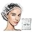 Keeygo Disposable Shower Caps 100 PCS Bath Caps Clear Waterproof Plastic Wraps for Women, Hotel Travel Essentials Accessories Hair Caps(20.5)