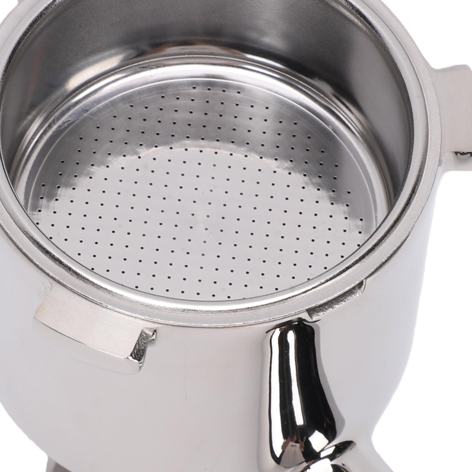 Haofy Portafiltro a 3 Orecchie da 51 Mm, Manico in Noce, for Macchina da | Impugnatura in Noce, Testa in Acciaio 304, Fondo Nudo, Adatto a EC9155/9255/9355/9665/9865