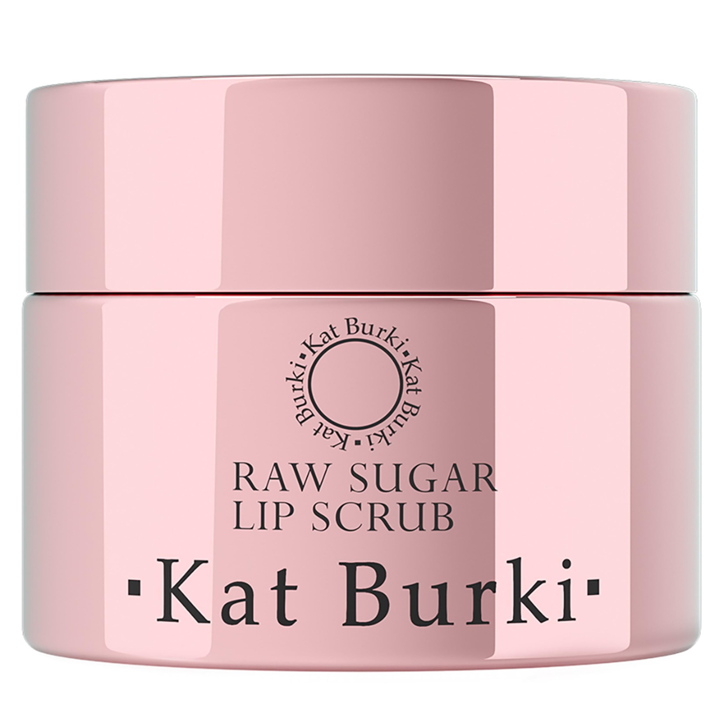 Kat Burki Raw Sugar Lip Scrub Exfoliator Smoothing and Moisturizing Treatment for Dry and Chapped Lips with Cold-Pressed Oils,1 Fl Oz