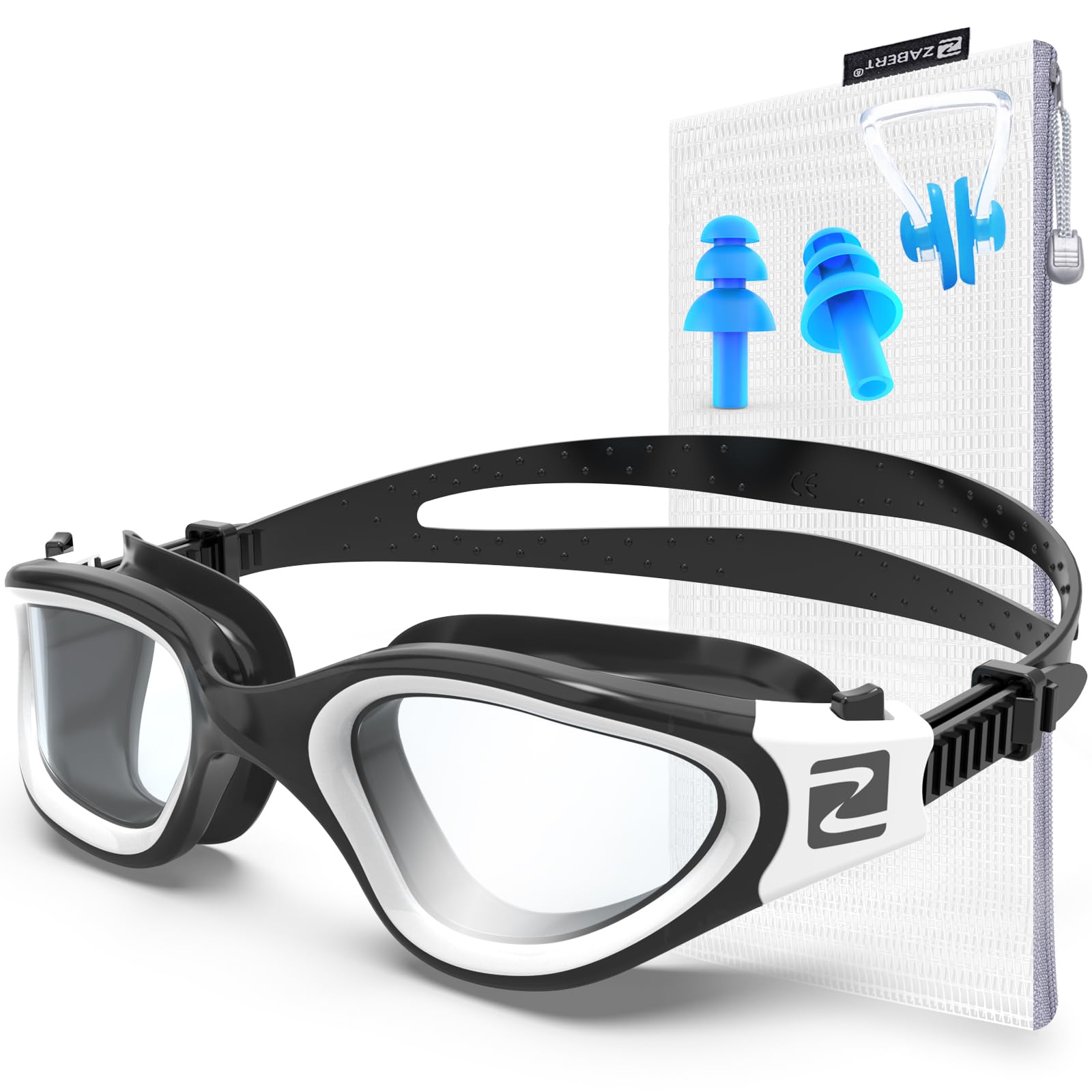 ZABERT W1 Erwachsene Schwimmbrille für Herren Damen, Anti-Beschlag, UV-Schutz, wasserdicht, Erwachsene Unisex, Jugendliche