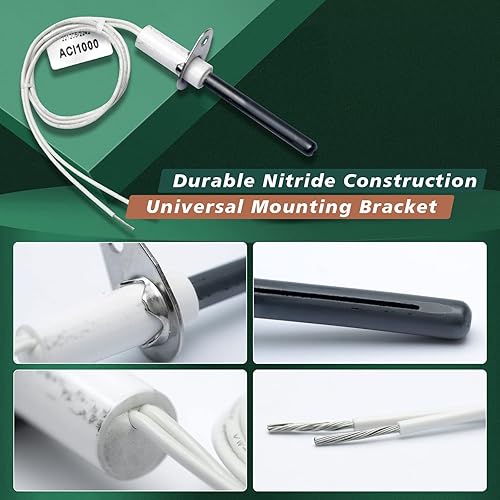 Miniatura 5 de Encendedores universales H150, reemplazo de encendedores de varilla caliente de nitruro de silicio de 120 V para encendedores de carburo de silicio