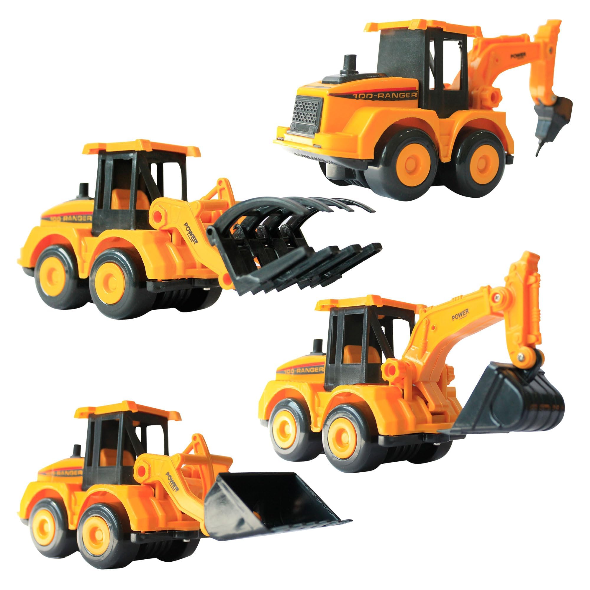 innovitoy JCB Construction Vehicle Excavator Toys for Kids | Bulldozer Dumper Engineering Toys for Kids | No Battery Needed | BPA Free Friction Toy | Ideal Baby Gift Set - Made in India (Set of 4) (B0C411SP6L) Amazon Price History, Amazon Price Tracker