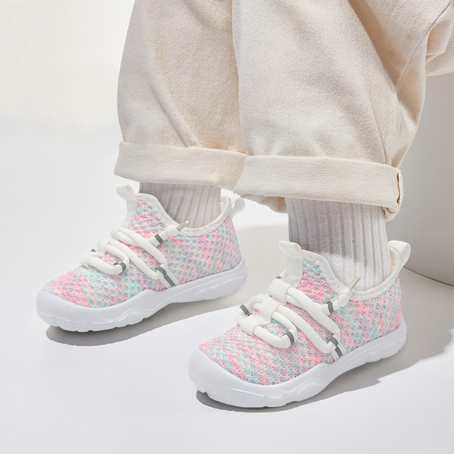 Centipede Demon Toddler Shoes Boys Girls Barefoot Shoes Kids Breathable Walking Running Shoe Slip on Sneakers Lightweight Outdoor Athletic Tennis Shoe 4.5 Toddler Fl Whpink image 6 of 6 B0F7R58ZH9