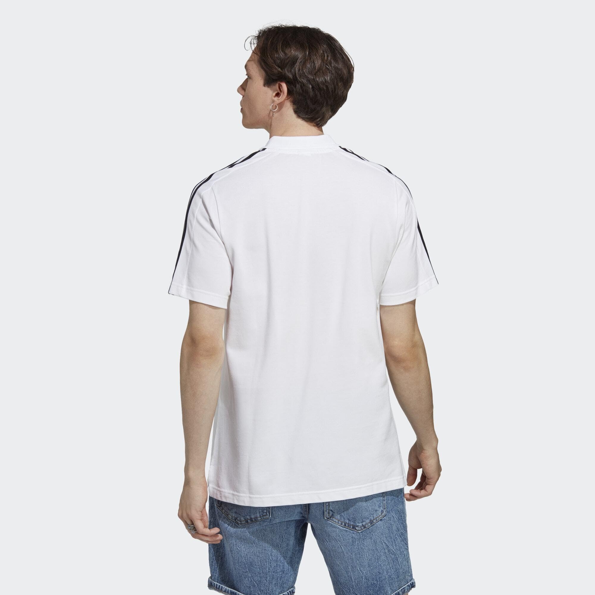 Adidas Essentials piqué Embroidered Small Logo 3-Stripes Polo Shirt Polo Uomo (Pacco da 1)