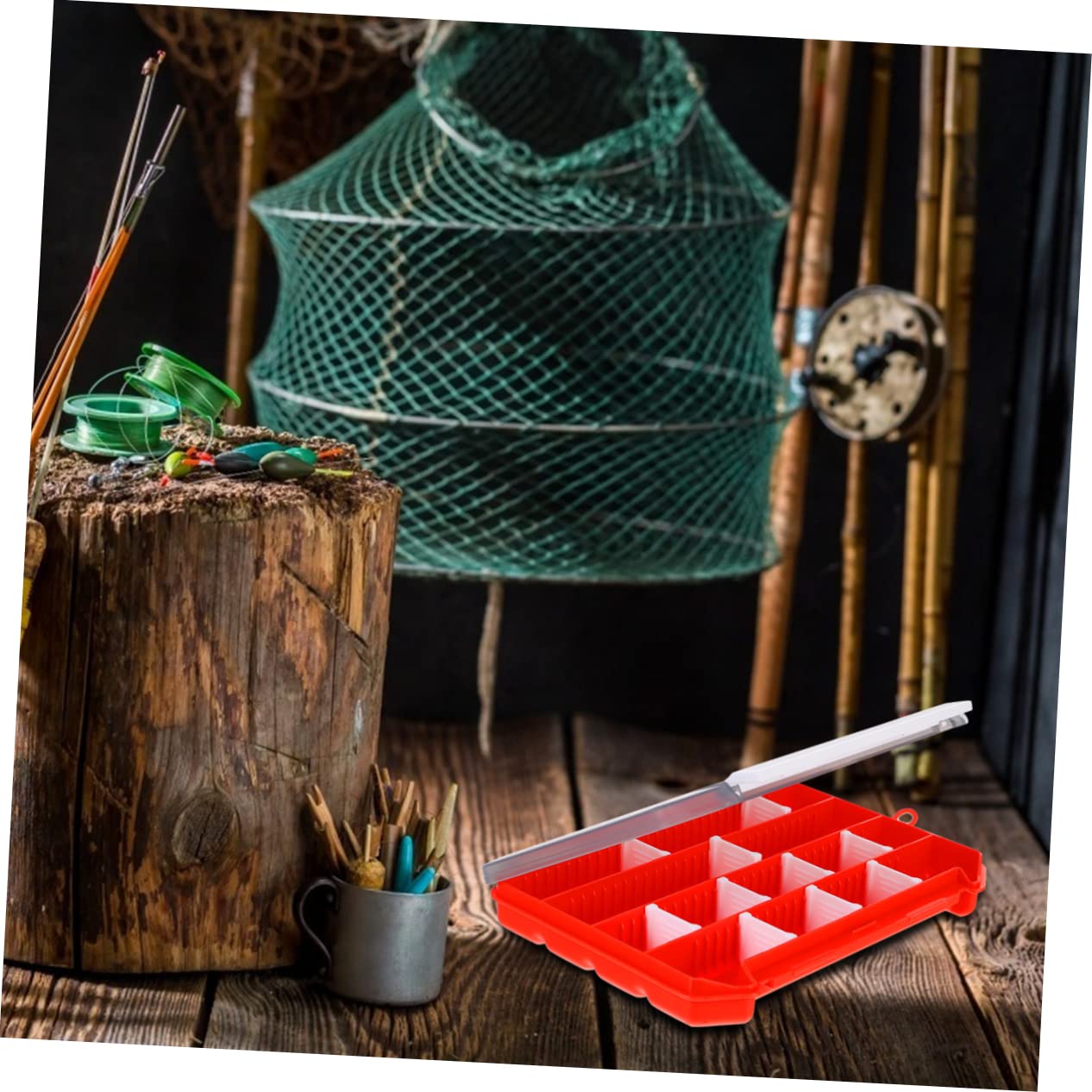 GALPADA Fishing Tackle Organizer Multifunctional Tough Bait Box for Efficient Lure Storage and Organization Durable Material Fishing Accessory Case for Anglers and Outdoor