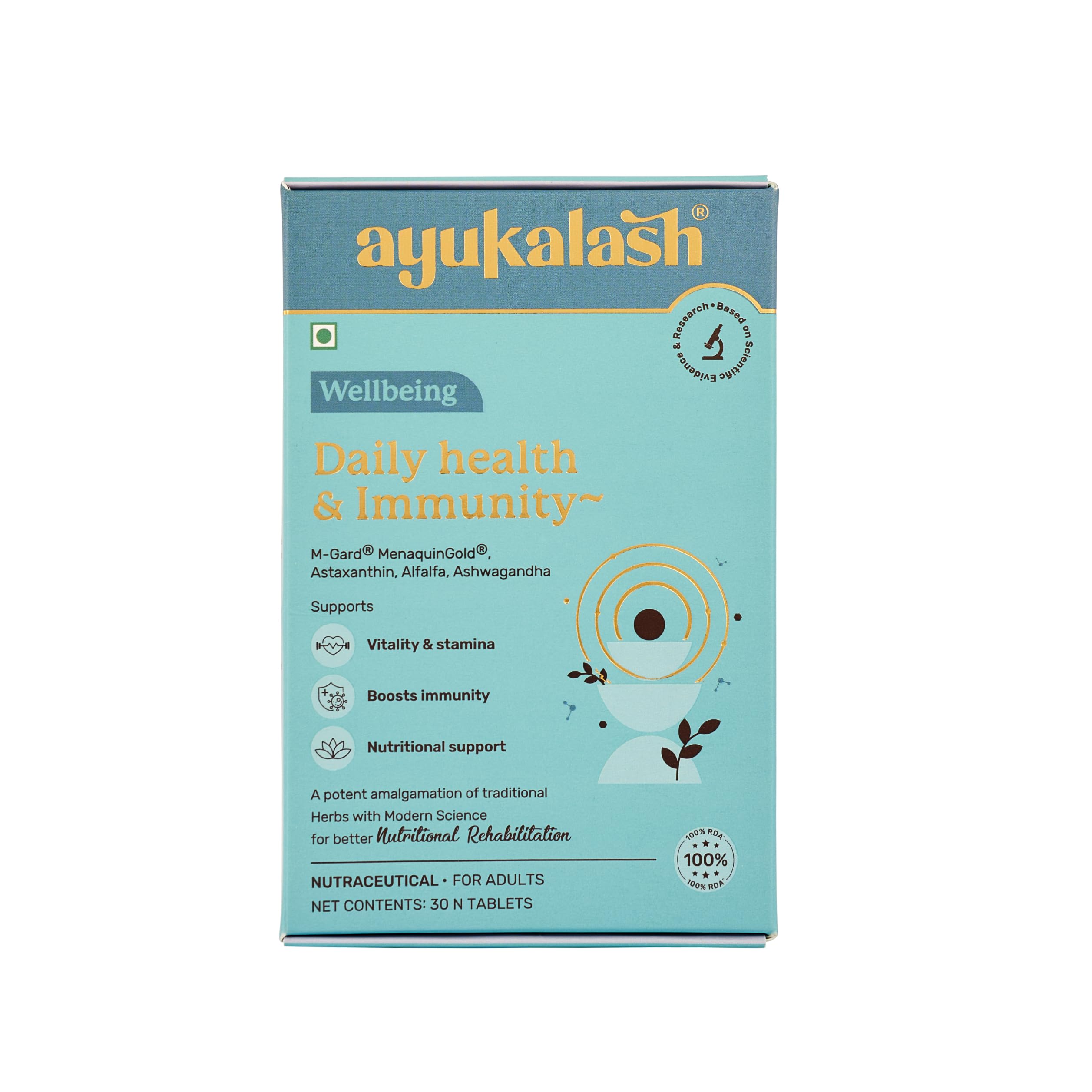 See full amazon price history chart for AYUKALASH Wellbeing - Daily Health & Immunity 30 Tablets | Vitality & Stamina | Boost Immunity | Nutritional Support | Pack Of 1 AYUKALASH Wellbeing - Daily Health & Immunity 30 Tablets | Vitality & Stamina | Boost Immunity | Nutritional Support | Pack Of 1 (B0CVL5BSTT) Amazon Price History, Amazon Price Tracker