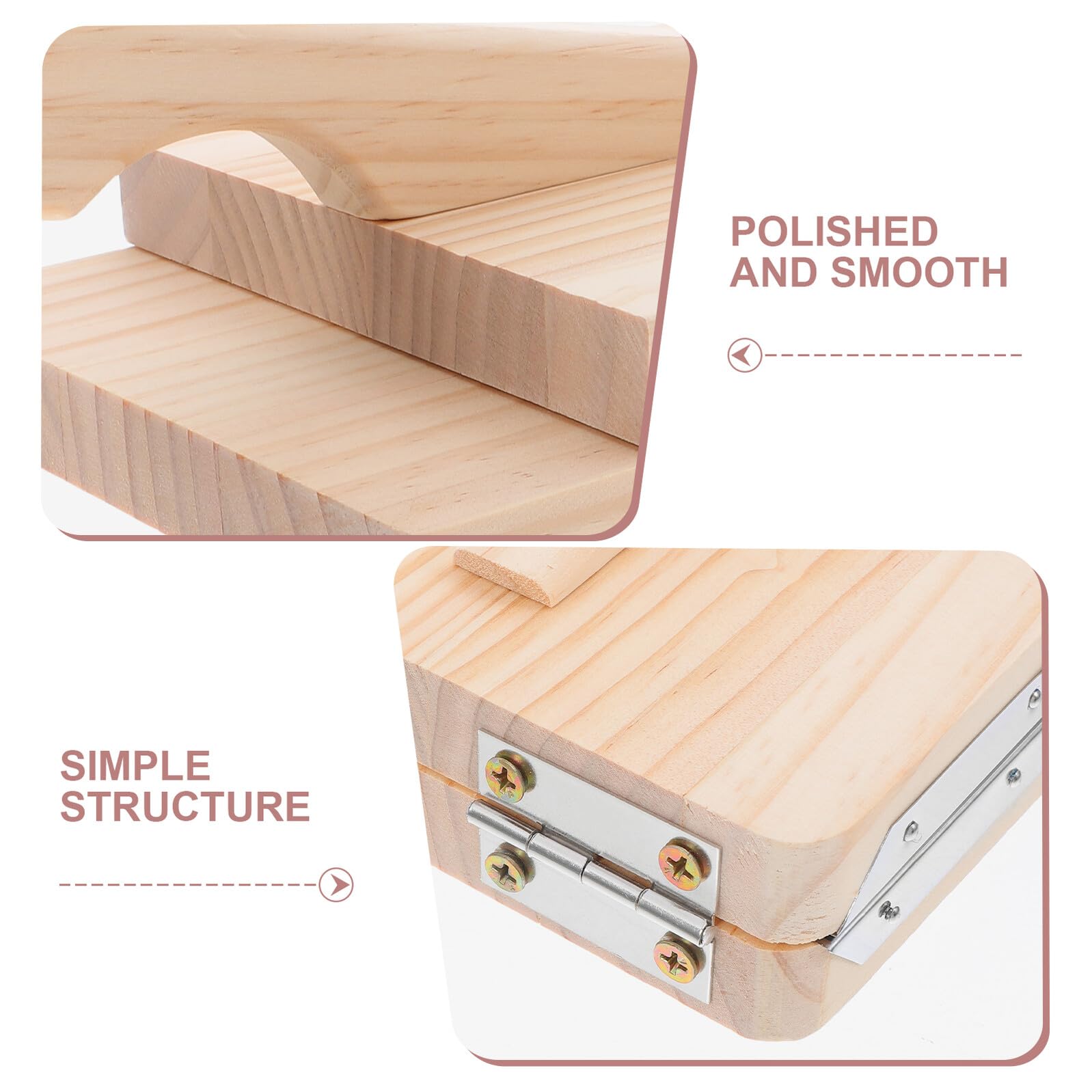 BESPORTBLE Stampo per Pasta Manuale in Legno per Ravioli e Gnocchi, Pressa per Sfoglia Struttura in Acciaio Inossidabile Adatta per Cucina Domestica