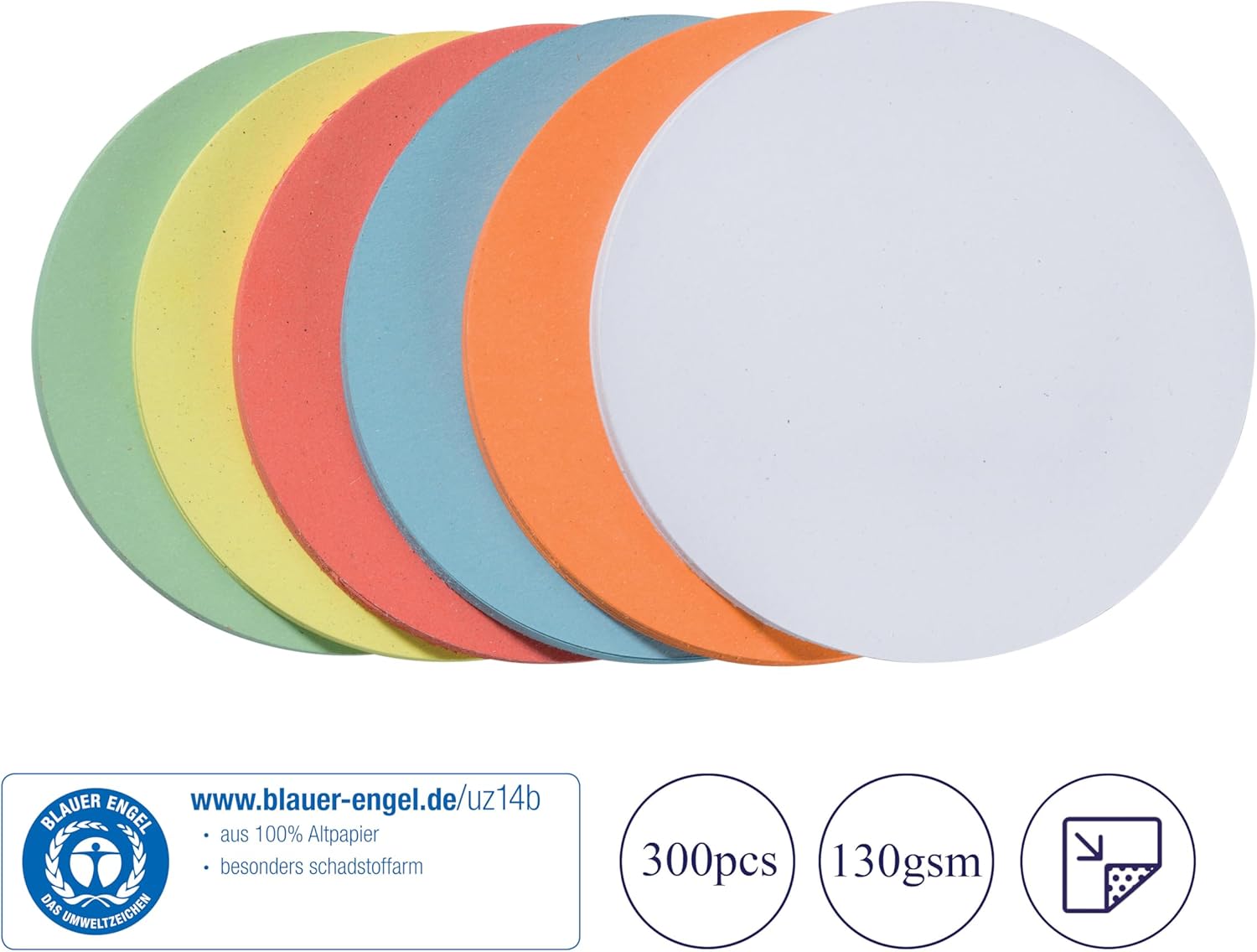 Franken UMZS1099 Presentation Cards Self-Adhesive Pack of 300 Various Colours