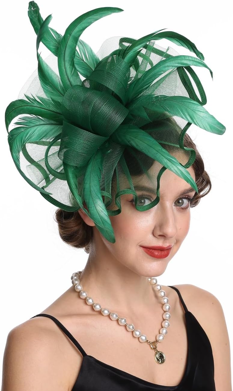 Women Fascinators Hats Flower Fascinators with Headband and Clip Tea Party Headwear for Women and Girls - Image 2