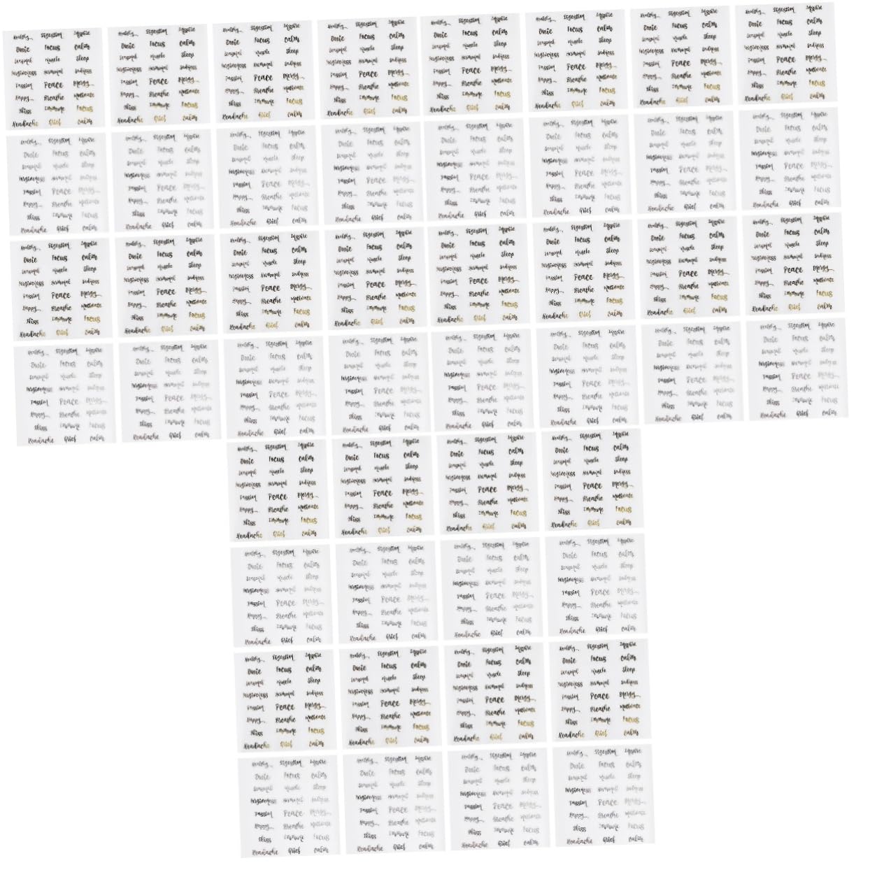 NUOBESTY 54 Blatt Aufkleber Mit Ätherischen Ölen Flaschenetiketten Wasserfeste Etiketten Flaschenetikett Für Ätherische Öle Etiketten Für Kerzengläser Wasserdicht Pvc-aufkleber Zahnpasta