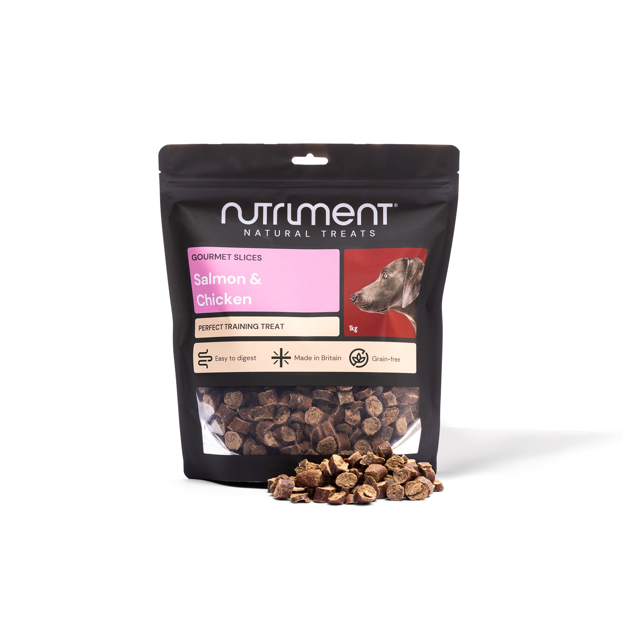 Natural Treats Gourmet Slice Chicken & Salmon (1kg) British Made Grain Free Training Treats — image 1