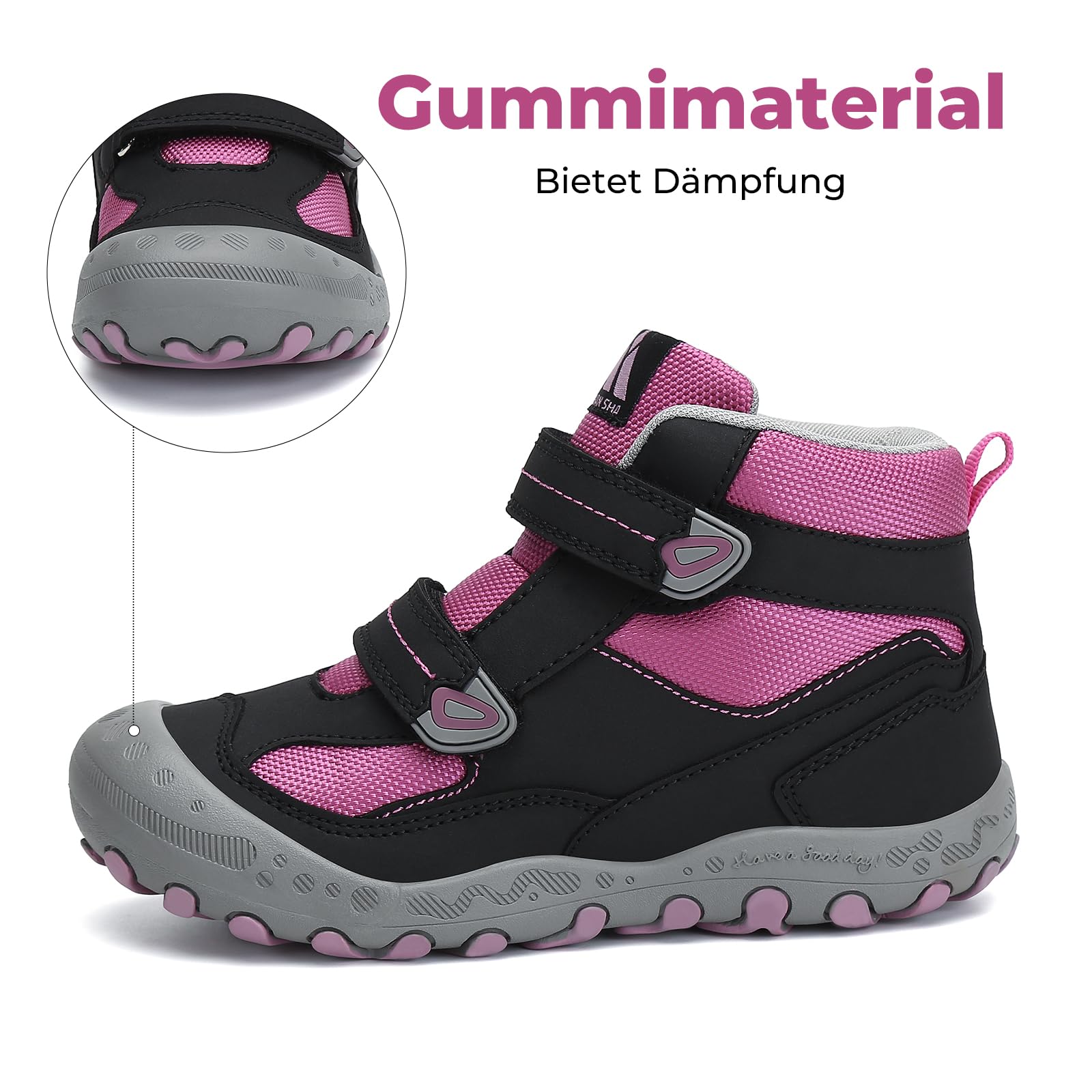Mishansha Kinder Wanderschuhe Trekking Wanderstiefel Outdoor Trekkingschuhe 24-38 EU | Jungen Outdoor Wanderschuhe, Mädchen Freizeitschuhe, Kinderschuhe