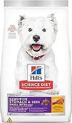 Hill's Science Diet, Ração, Cães Adultos, Pele Sensível, Pedaços Pequenos, Frango, 1,8 kg