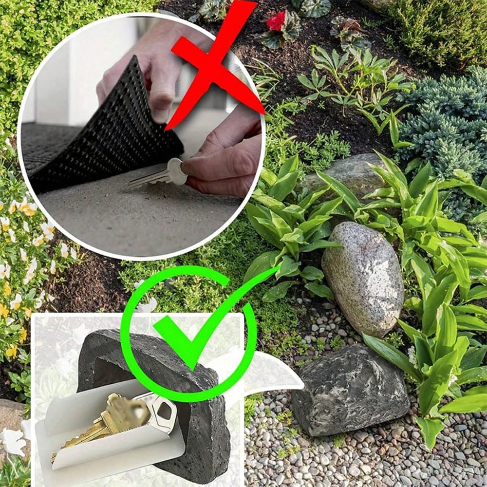 Fake Rock Storage Box, 3.26in×2.24in×1.77in Keys Hider - Image 4