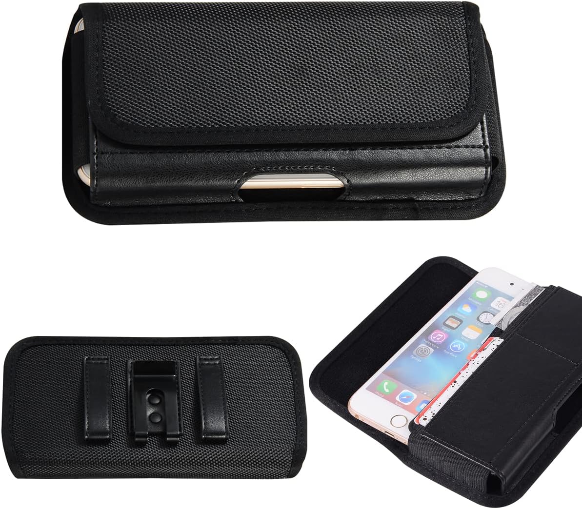 Nylon Belt Clip Phone Case Cell Phone Holster Pouch Leather Belt Loop