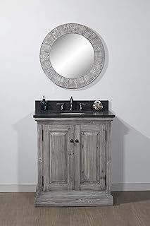 WK1831-G+WK TOP, Single Sink Bathroom Vanity, Driftwood, 2 Boxes