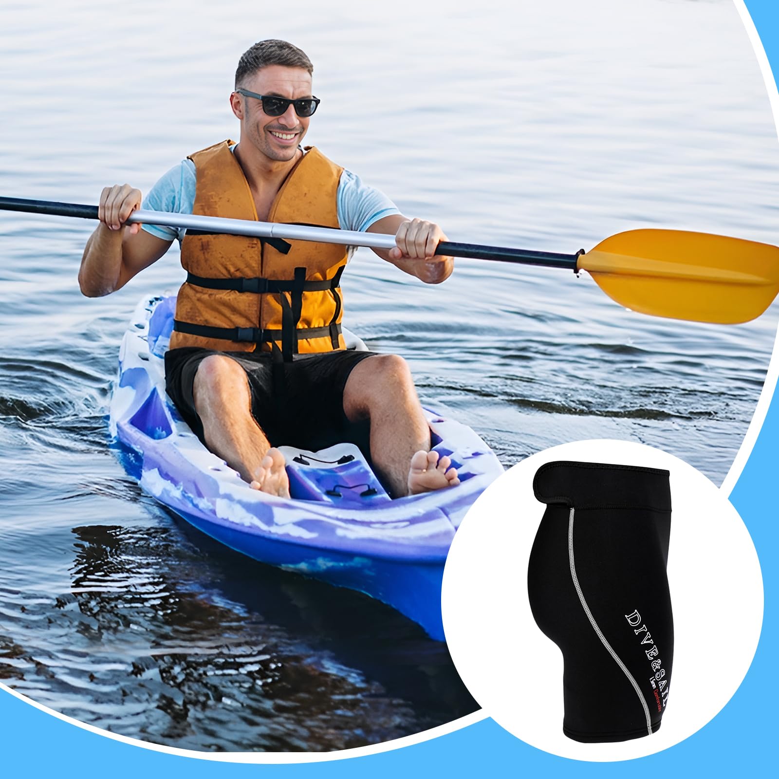 Sharplace Neopren Tauchen Shorts 1,5 mm, Neoprenhose Tauchhose Warm Neoprenanzug Shorts Neoprenanzug-Unterteile für Herren Damen Surfen Schnorcheln Schwimmen Tauchen Bootfahren