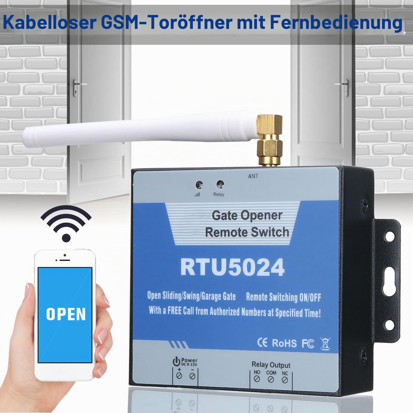 GSM Toröffner RTU5024 4G SMS Smart Alarm Smart ID Erkennung WiFi Fernbedienung GSM Fernbedienung Toröffner