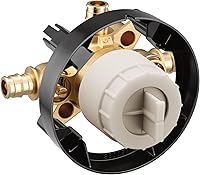 Vista 2 de Moen U130CXS M-CORE Válvula mezcladora de ducha de 3 puertos con conexiones PEX de expansión fría y topes