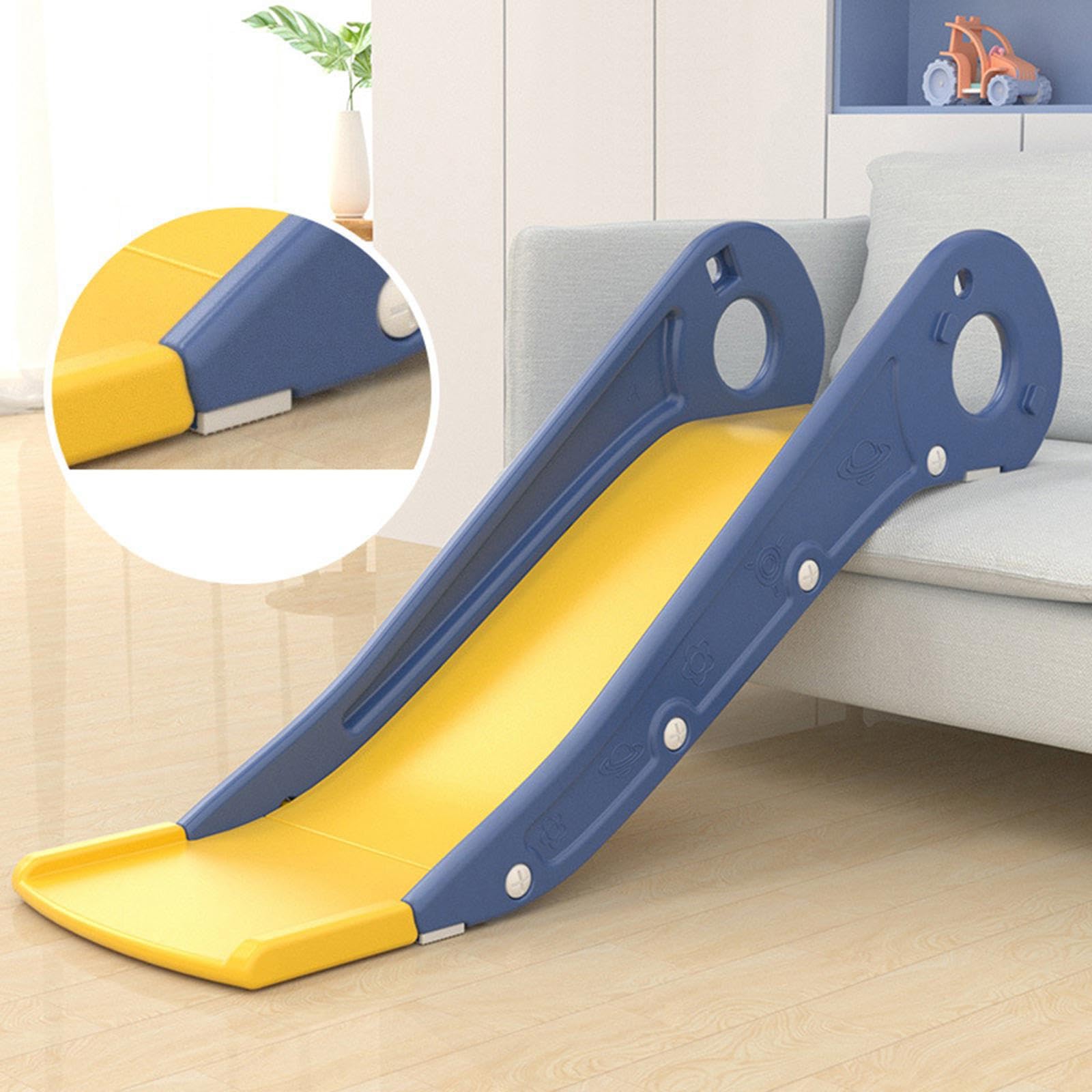 Indoor Couch Rutsche für Kinder fördert die Koordination. Die Rutsche ist aus sicheren Materialien gefertigt. Stabile Indoor Couch für Kleinkinder, Blau