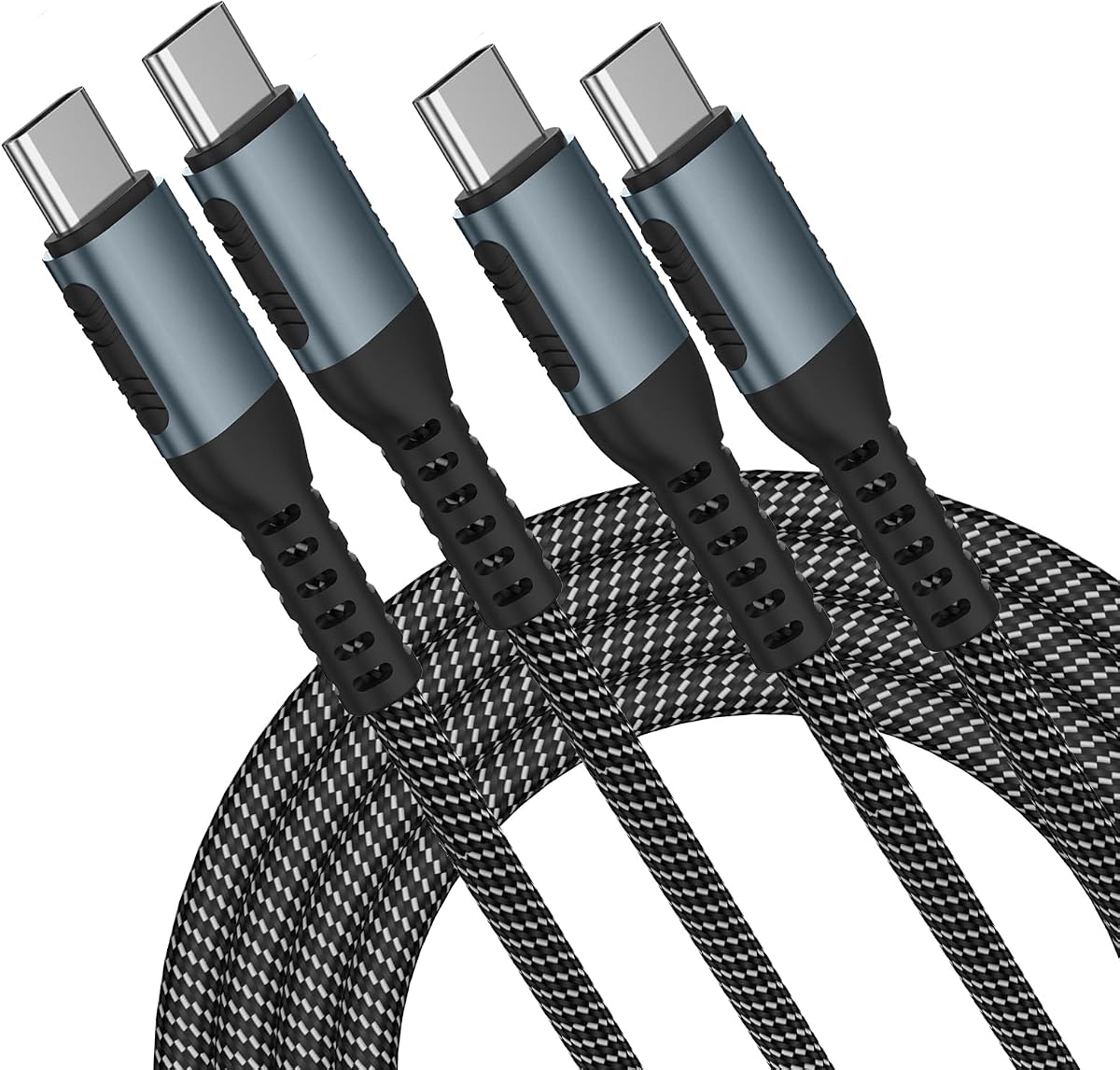 10FT USBC to USB-C Charger Cable for Nintendo Switch Controller,Xbox Series X S Controller,PS5 Controller,2 Pack Nylon Braided Cord
