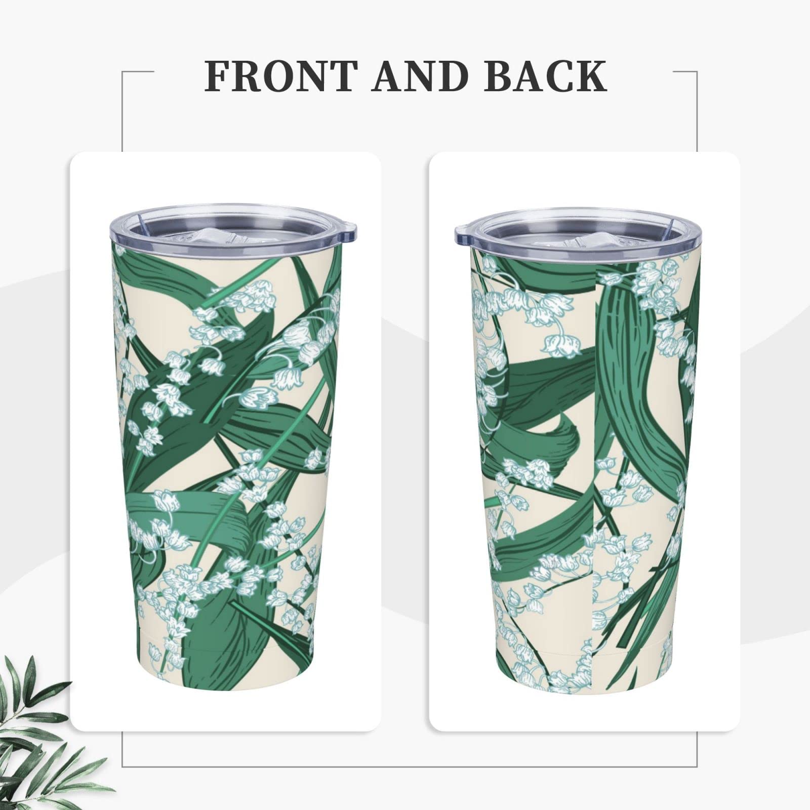 Lily Of The Valley Reisebecher 500ml - Isolierter Edelstahlbecher Mit Tee-Ei