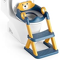 Vista 13 de Asiento de entrenamiento para ir al baño, para niños y niñas, 2 en 1, protector contra salpicaduras, antideslizante, taburete