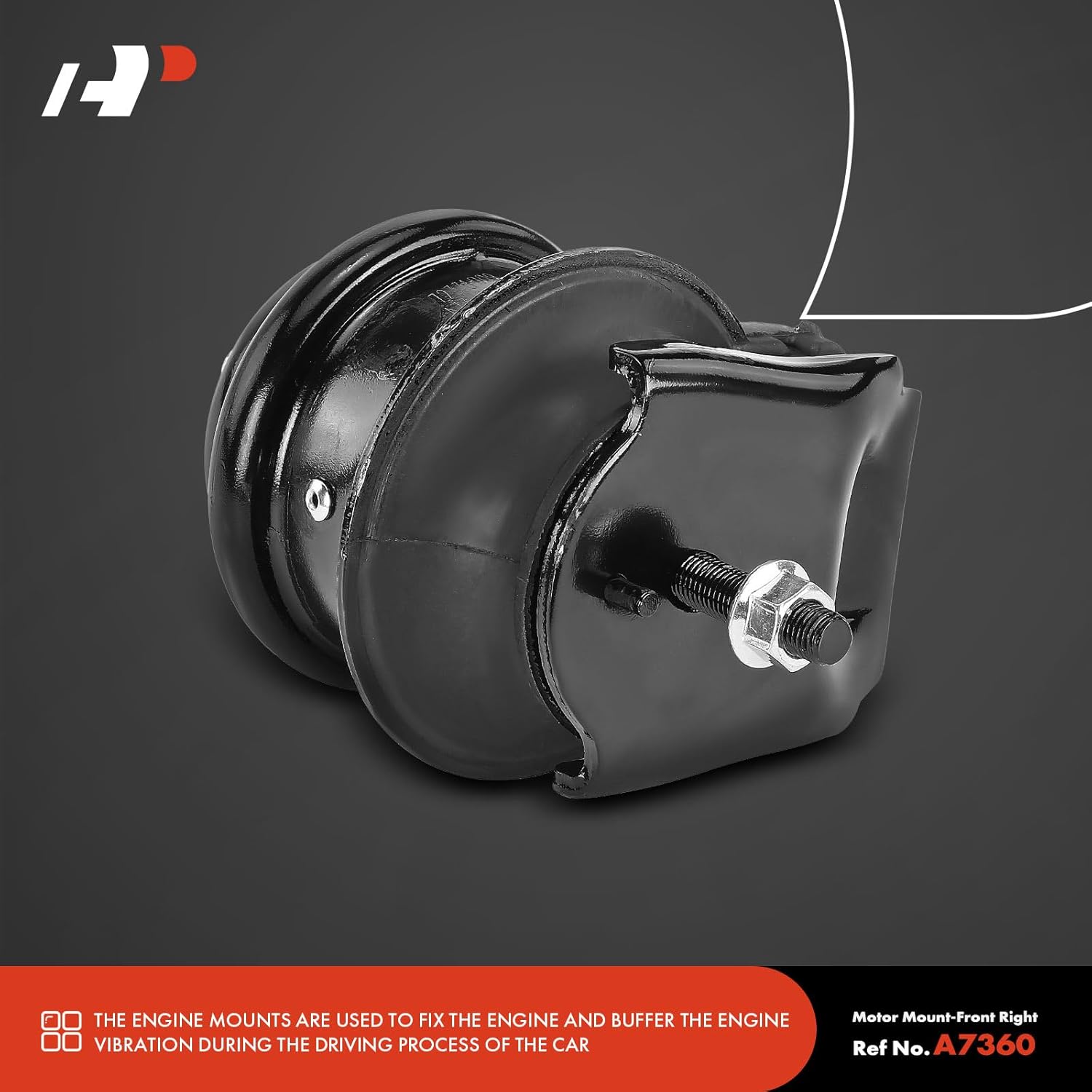 A-Premium 2PCS Front Left and Right Engine Motor Mount Kit Compatible with Infiniti G35 2003-2007, FX35 2003-2008 & Nissan 350Z 2003-2009, 3.5L, Replace# 11220CD002, 11220AM600