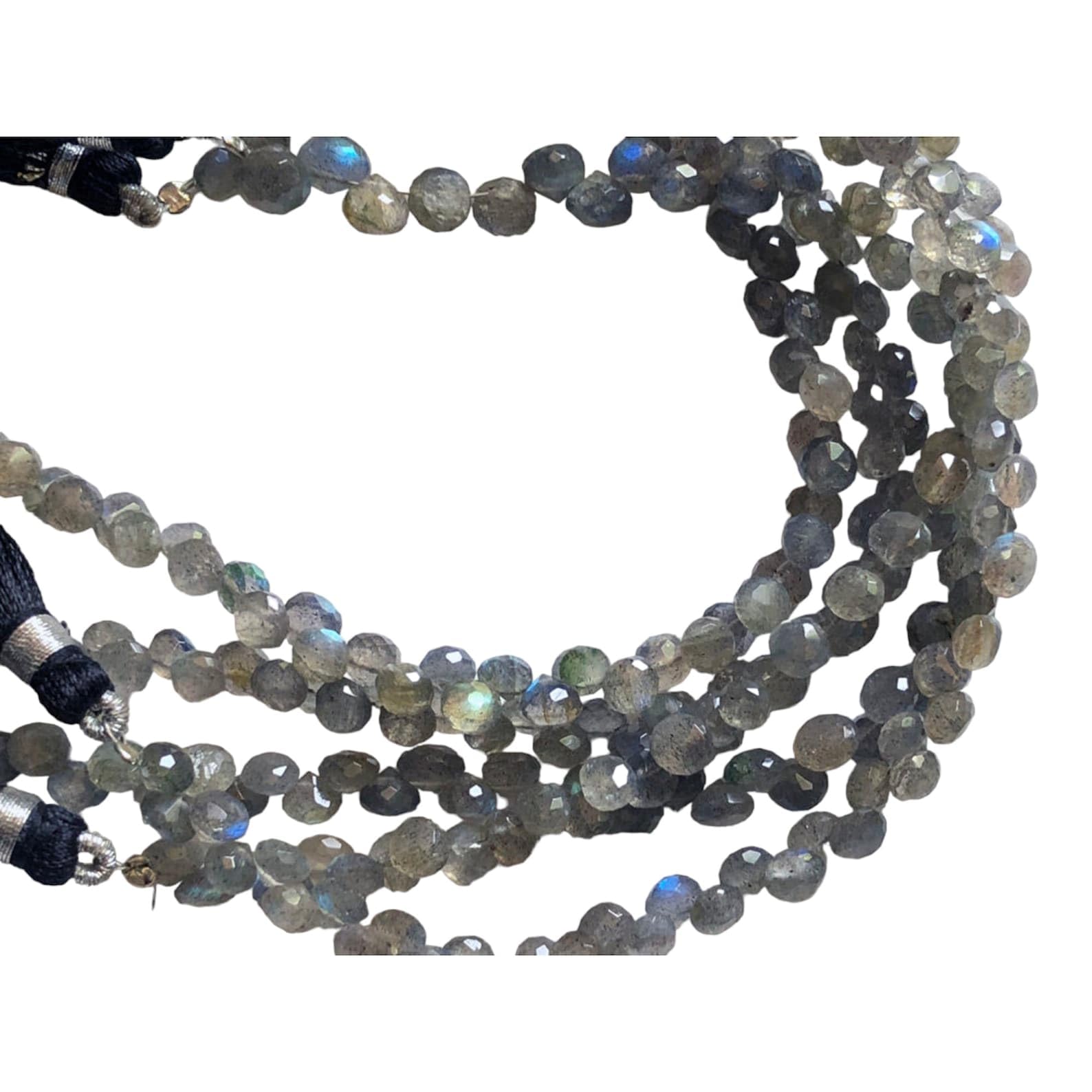 Labradorite de feu naturel perles d'oignon 6mm haut de gamme pour création de bijoux uniques