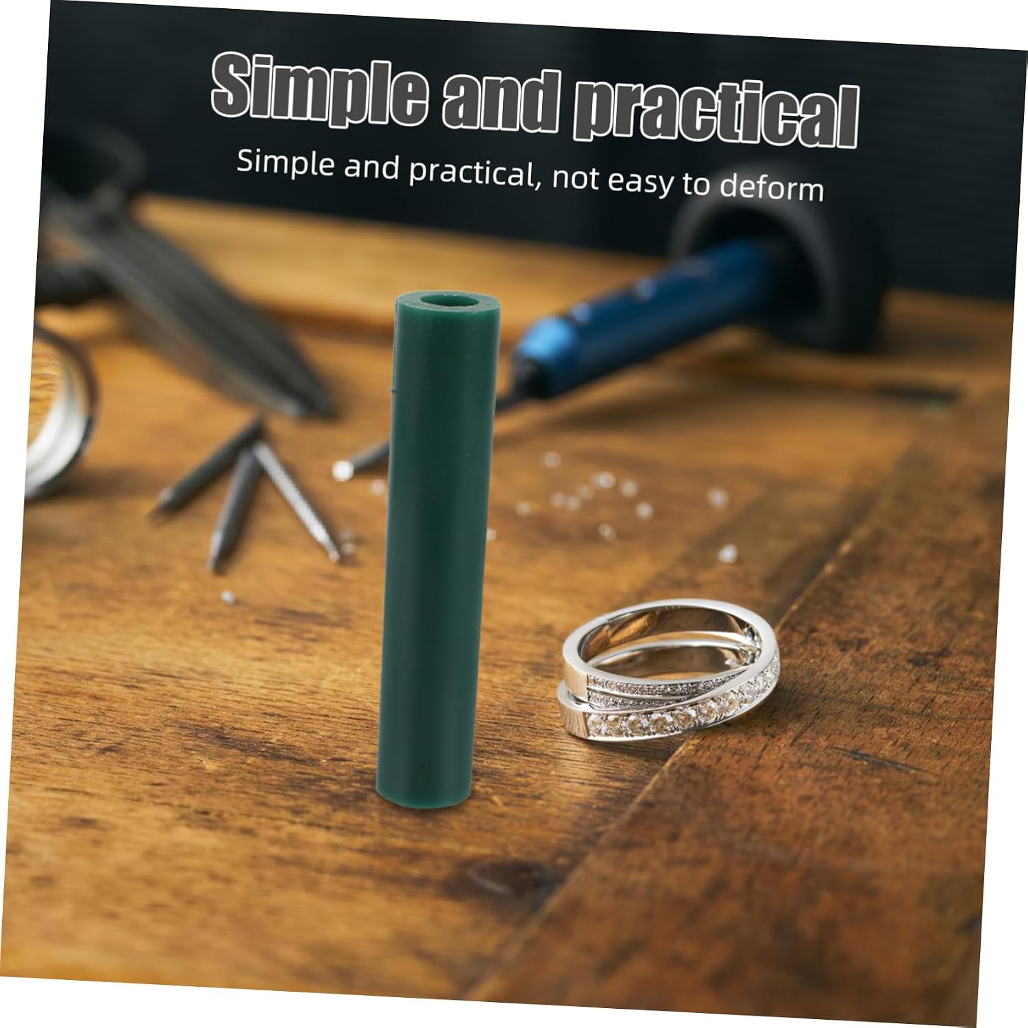 TEHAUX Jewelry Wax Carving Cylinder for Men and Women Solid Wax Tube for Ring Making Jewelry Casting Mold