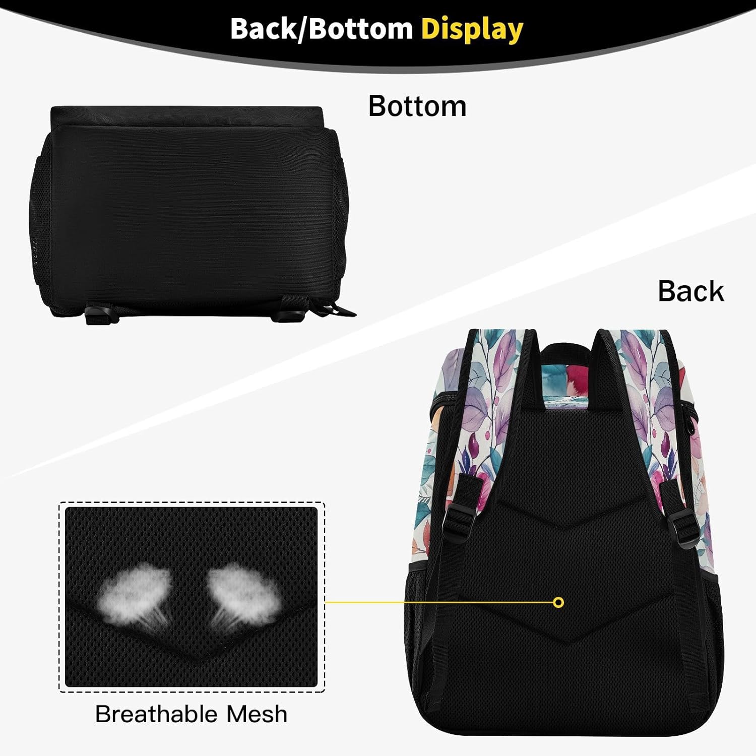 Autumn Leaves (2) Cooler Backpack 36 Cans Leakproof Waterproof Backpack Cooler Bag Beach Accessories Travel Camping Fishing Backpack for Women Men