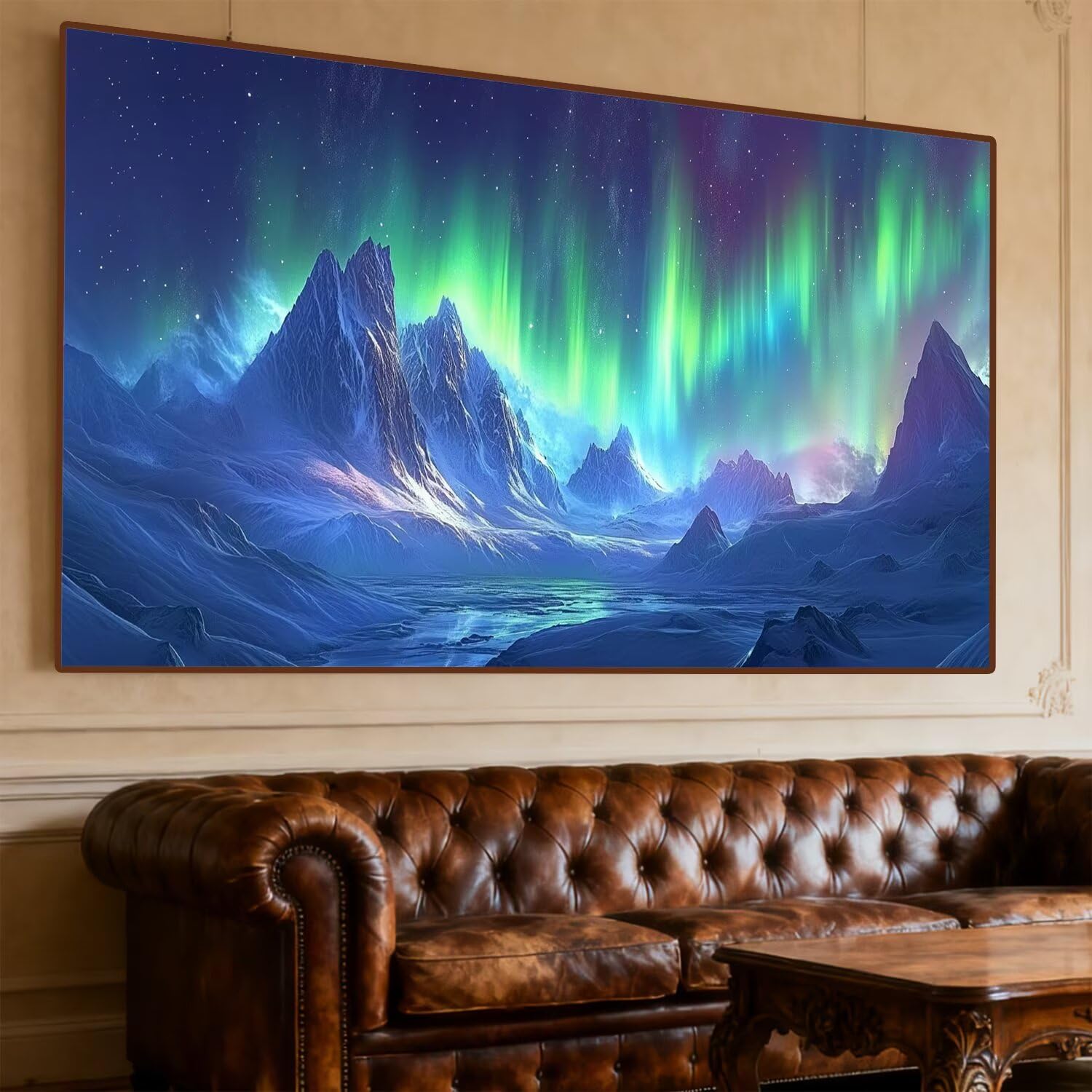 Diamentowy obraz Aurora pełny zestaw do malowania diamentami 200 x 90 cm diamentowe malowanie dziewczyna malowanie według numerów, DIY diamenty kryształowe mozaika DIY malowanie dla dorosłych prezent