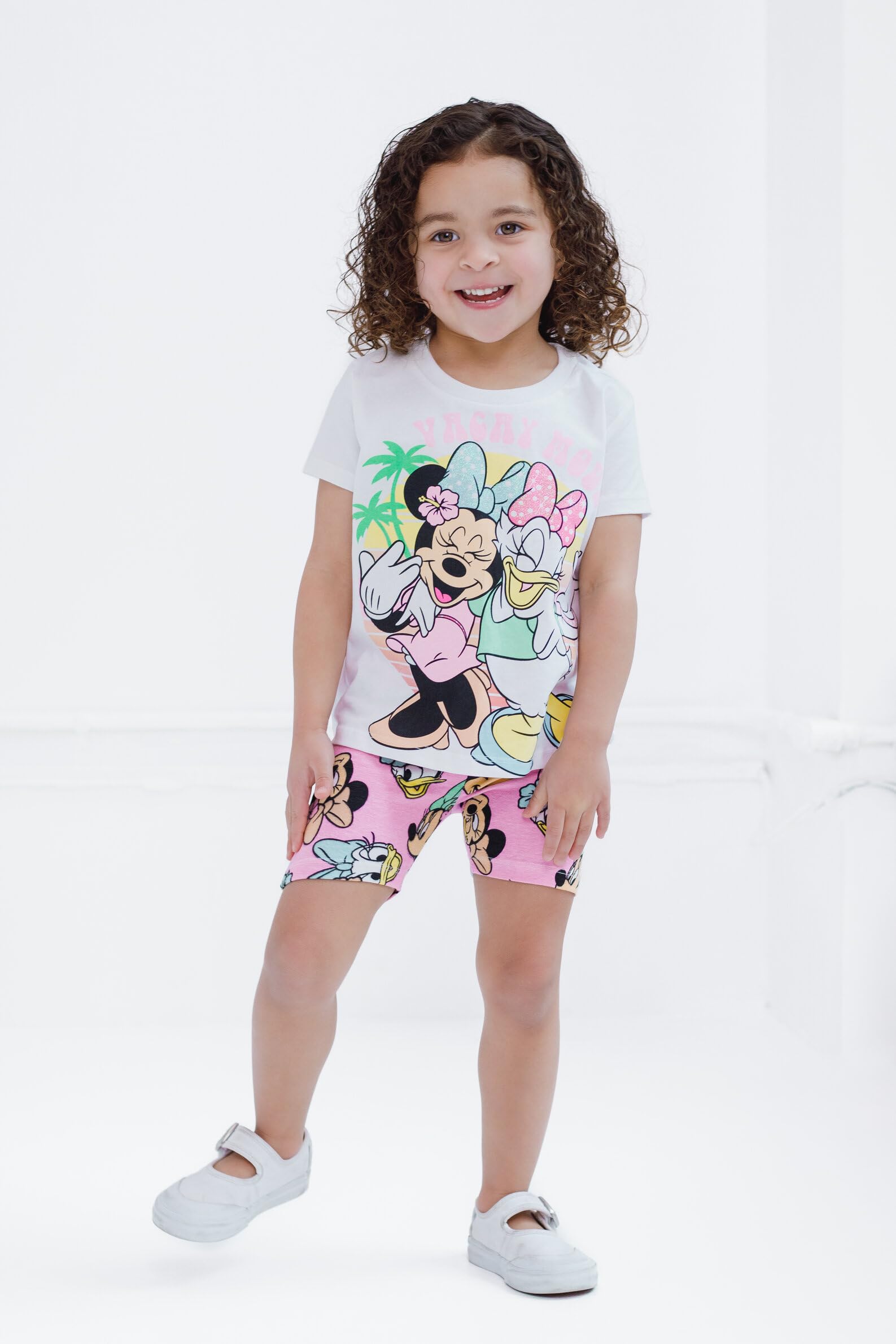 Disney Minnie Mouse Ragazze T-shirt e pantaloncini Twill Set