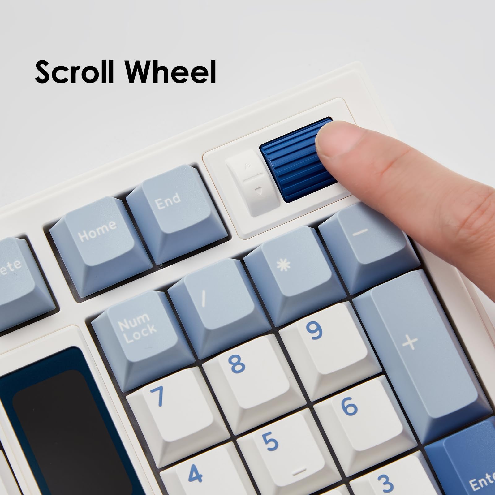 Akko 5098B Tastiera da gioco wireless con schermo, tastiera meccanica sostituibile a caldo con rotella di scorrimento, tastierino numerico, tastiera con guarnizione RGB, interruttore pre-lubrificato