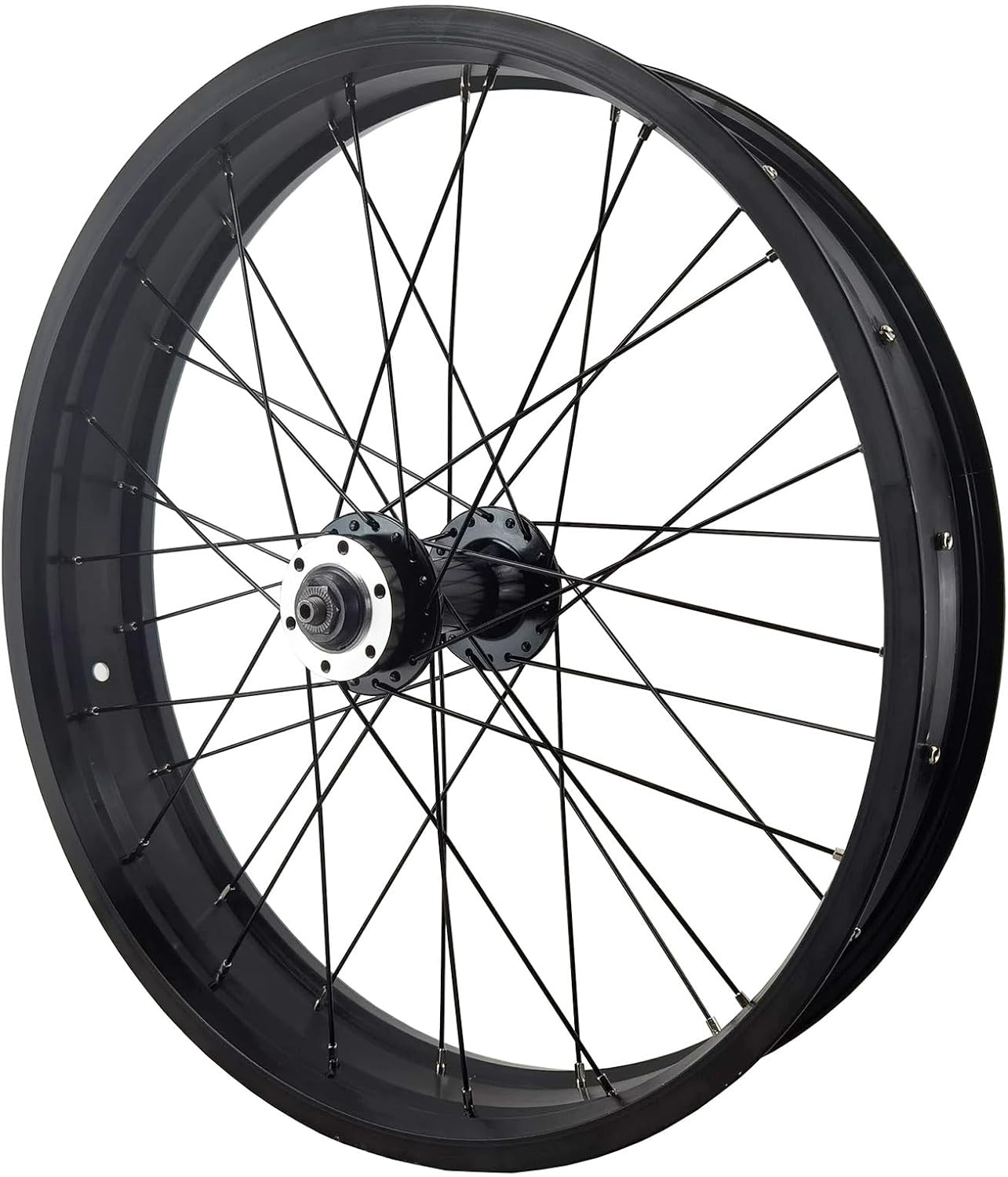 Fat Bike Front Wheel 20 x 4.0 inch, Beach Snow Bike Wheels, Aluminum Alloy Disc Brake eBikes Wheel