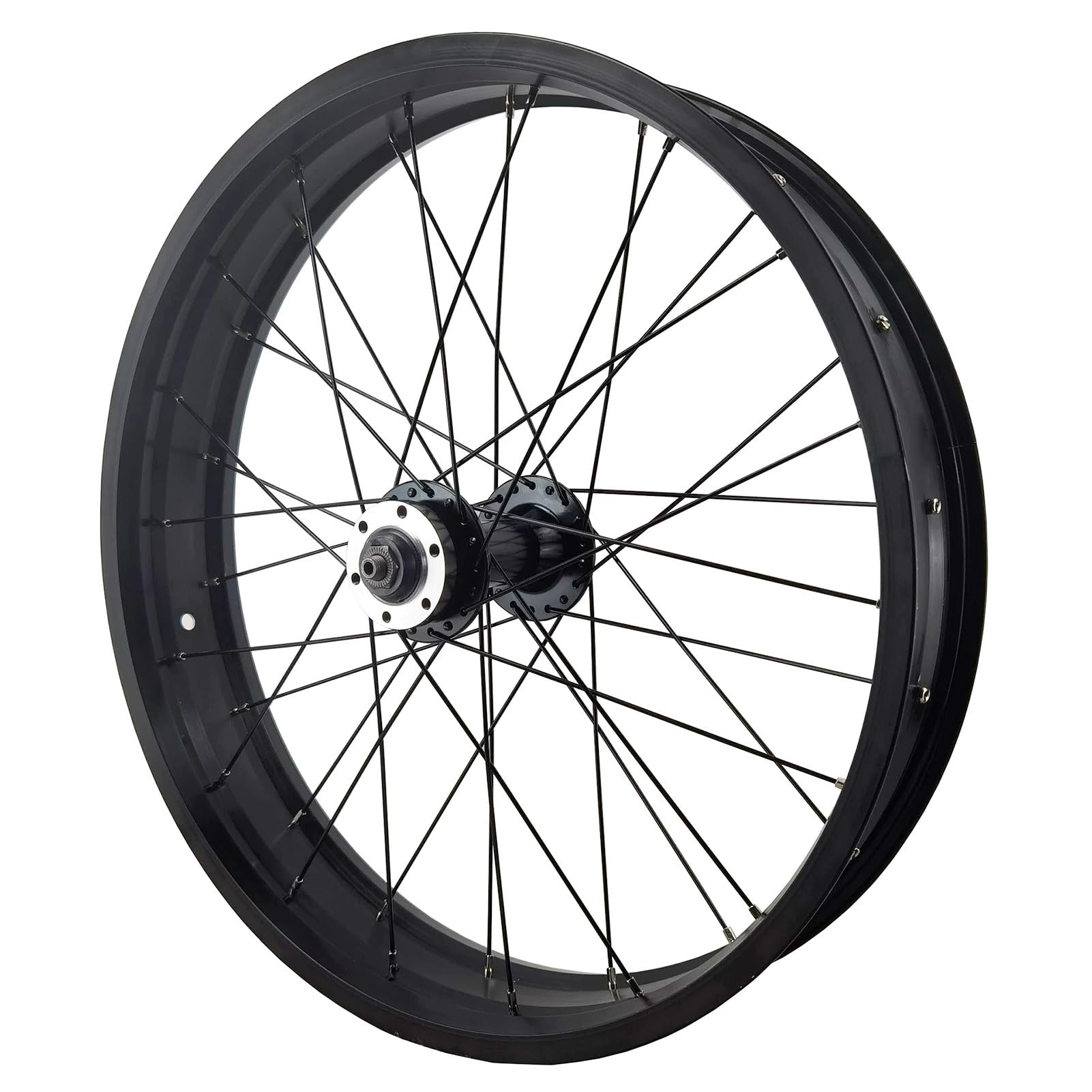 ZXGSXIOU Fat Bike Front Wheel 20 x 4.0 inch, Beach Snow Wheels, Aluminum alloy Disc Brake eBikes