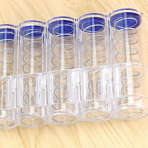 Miniatura 8 de Organizador de monedas, cajas de dinero, cápsulas para cambiador de monedas, dispensador de cambiador de monedas, apilable, de gran capacidad, tubos