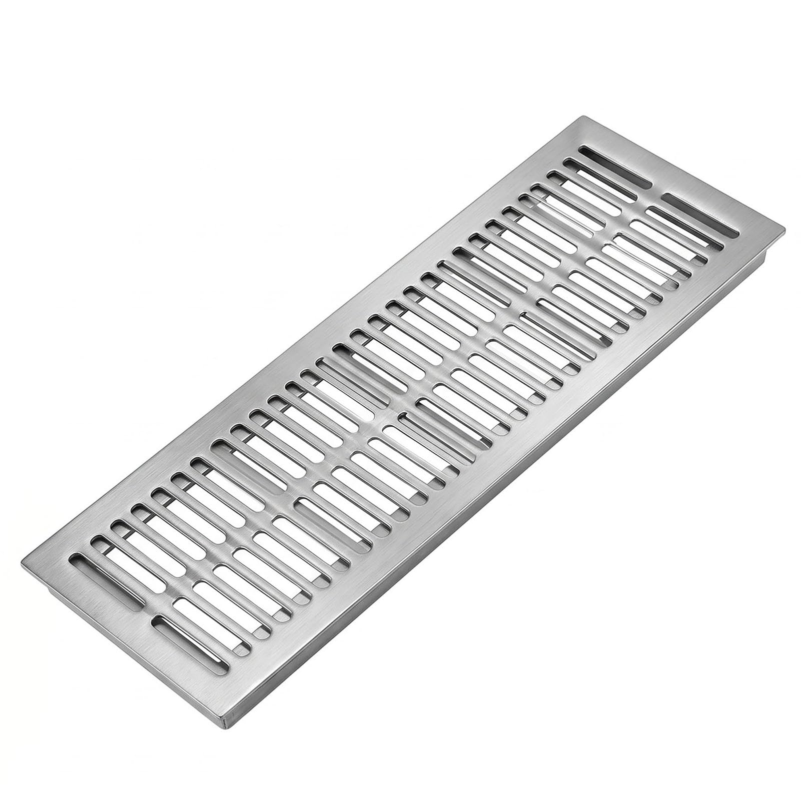 Grille de caniveau pour garage et allée extérieure en acier inox