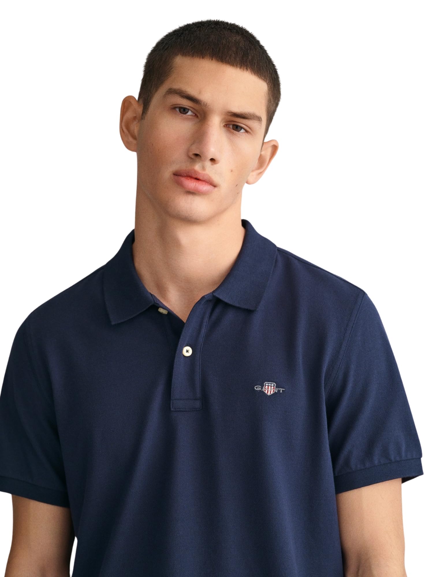 GANT Reg Shield Ss Pique Polo Koszulka polo Mężczyźni,niebieski (Evening Blue),5XL
