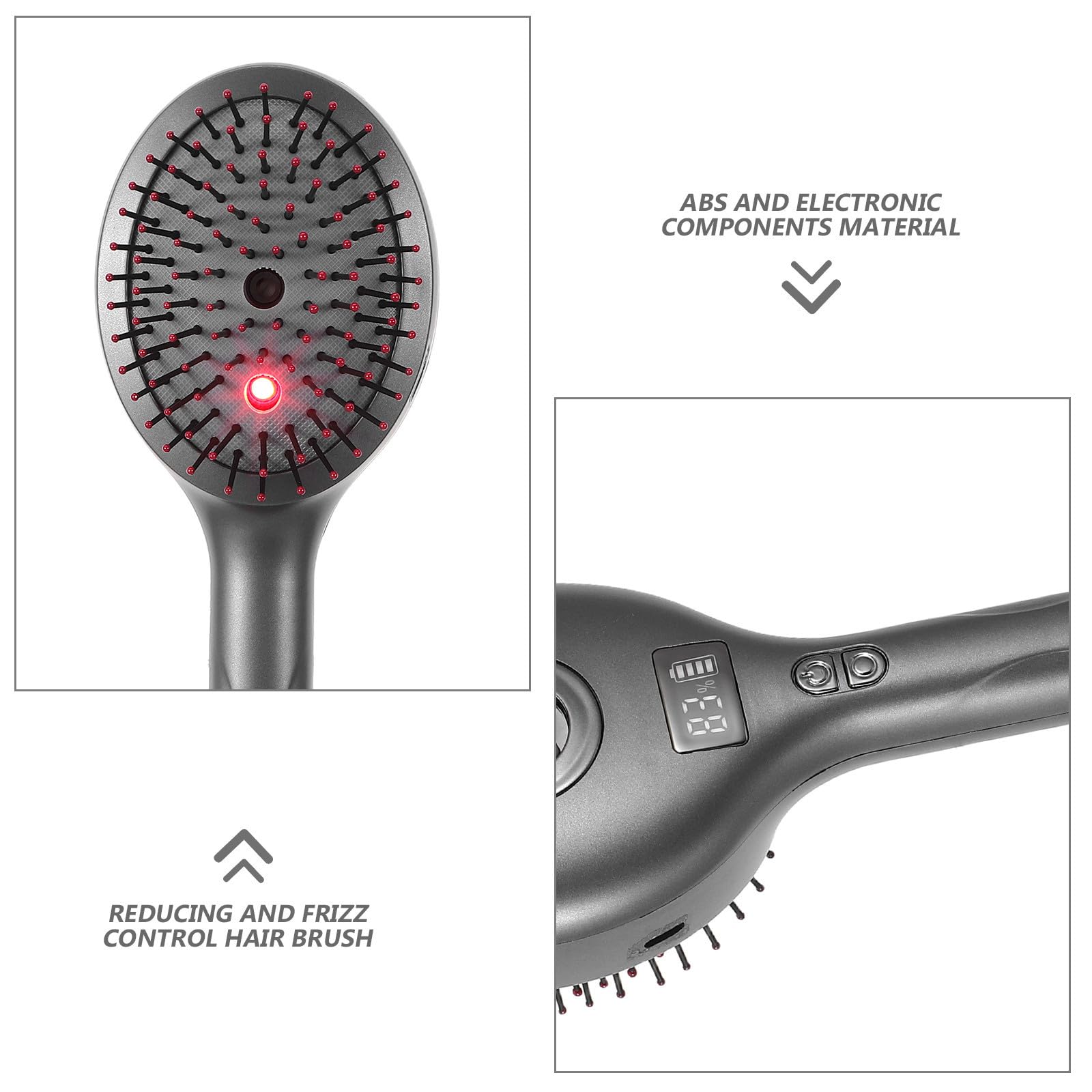 Cepillo Desenredante Eléctrico con Masajeador Capilar y Spray 10ml
