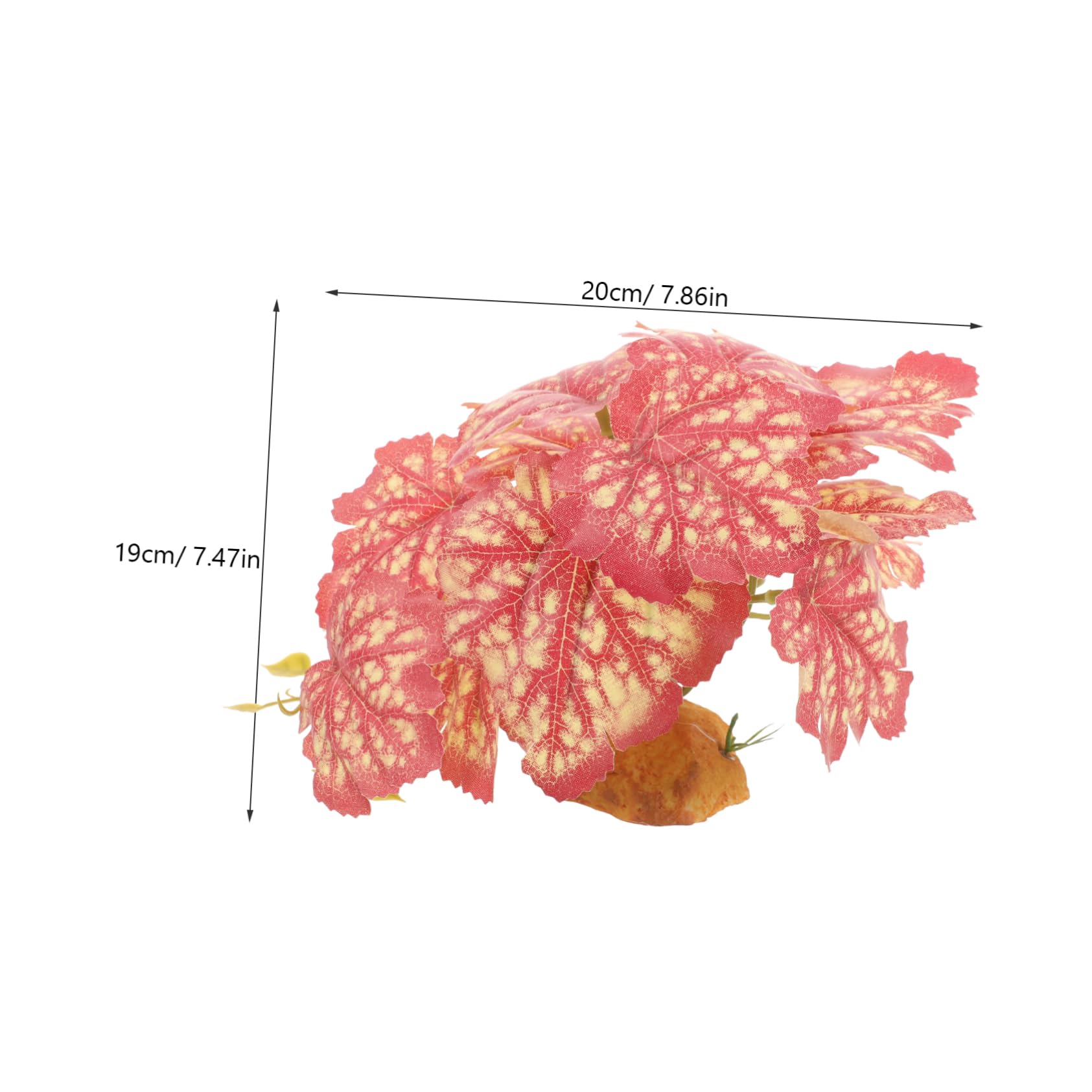 SUPVOX Realistic Reptile Tank Decor Artificial Plant Desert Gecko Decor Safe Plastic Material Pet-Friendly Easy Install