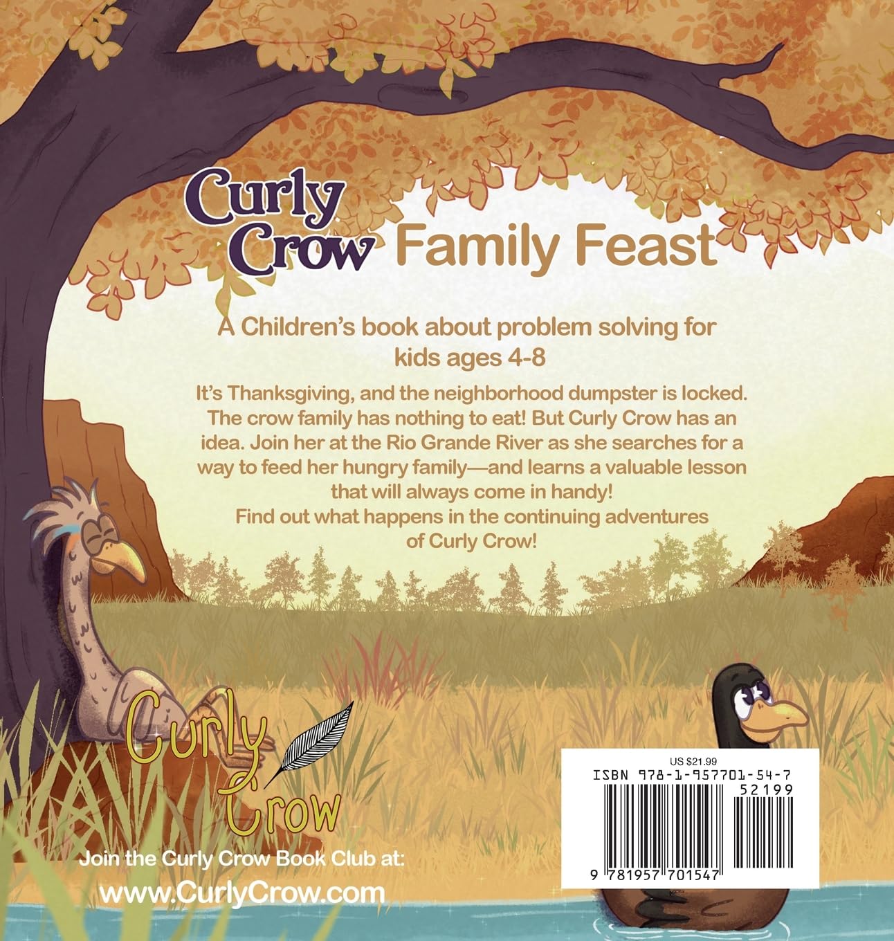 Curly Crow's Family Feast: A Children's Picture Book for Kids Ages 4-8 about Finding Strength in Challenges, Wisdom in Problem Solving, and Thanksgiving for Family (Curly Crow Children's Book)